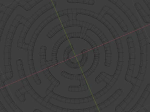 round maze free low-poly 3D Model