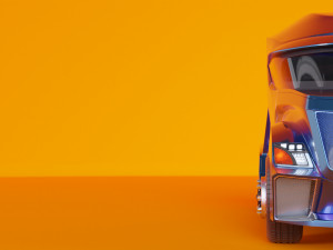 the concept of the truck of the future 3D Модель