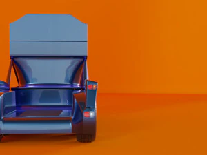 the concept of the truck of the future 3D Model