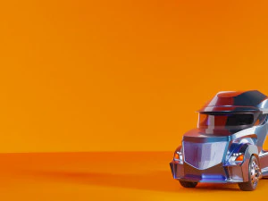 the concept of the truck of the future 3D Model
