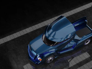 the concept of the truck of the future 3D Model