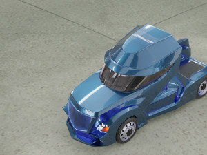 the concept of the truck of the future 3D Модель