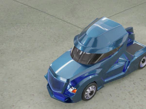 the concept of the truck of the future 3D Model