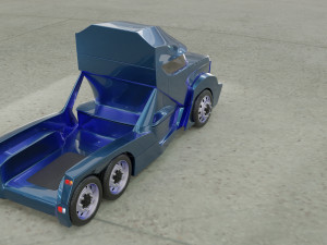 the concept of the truck of the future 3D Модель