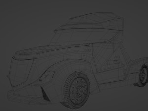 the concept of the truck of the future 3D Модель