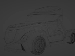 the concept of the truck of the future 3D Model