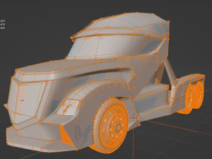the concept of the truck of the future 3D Model