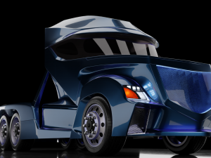 the concept of the truck of the future 3D Модель
