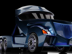 the concept of the truck of the future 3D Model