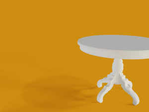wooden table low-poly Modèle 3D