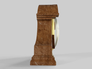 wooden table clock 3D-Modell
