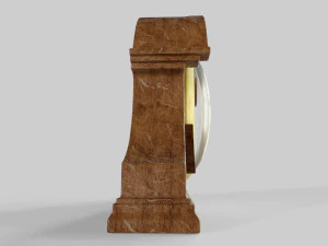 wooden table clock 3D Model
