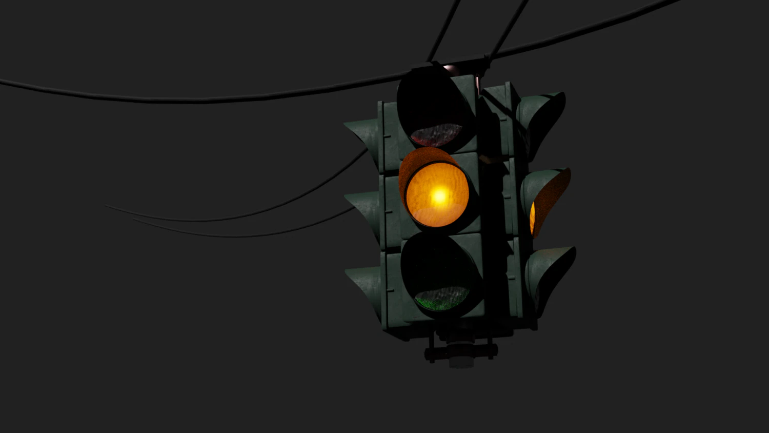 traffic light suspended 3D Model .c4d .max .obj .3ds .fbx .stl .blend