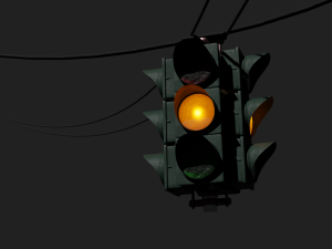 traffic light suspended 3D Model
