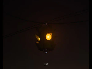 traffic light suspended 3D Model