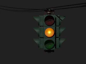 traffic light suspended 3D Model