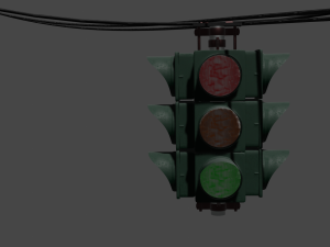 traffic light suspended 3Dモデル