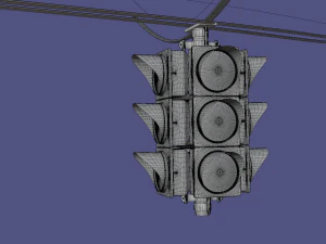traffic light suspended 3D Model