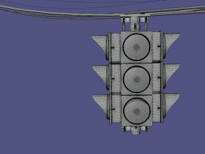 traffic light suspended 3D Model