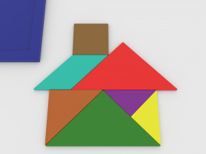 child game tangram 3Dモデル