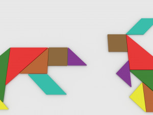child game tangram 3Dモデル