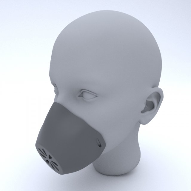 print respirator v1 3D प्रिंट मॉडल .c4d .max .obj .3ds .fbx .stl .blend 