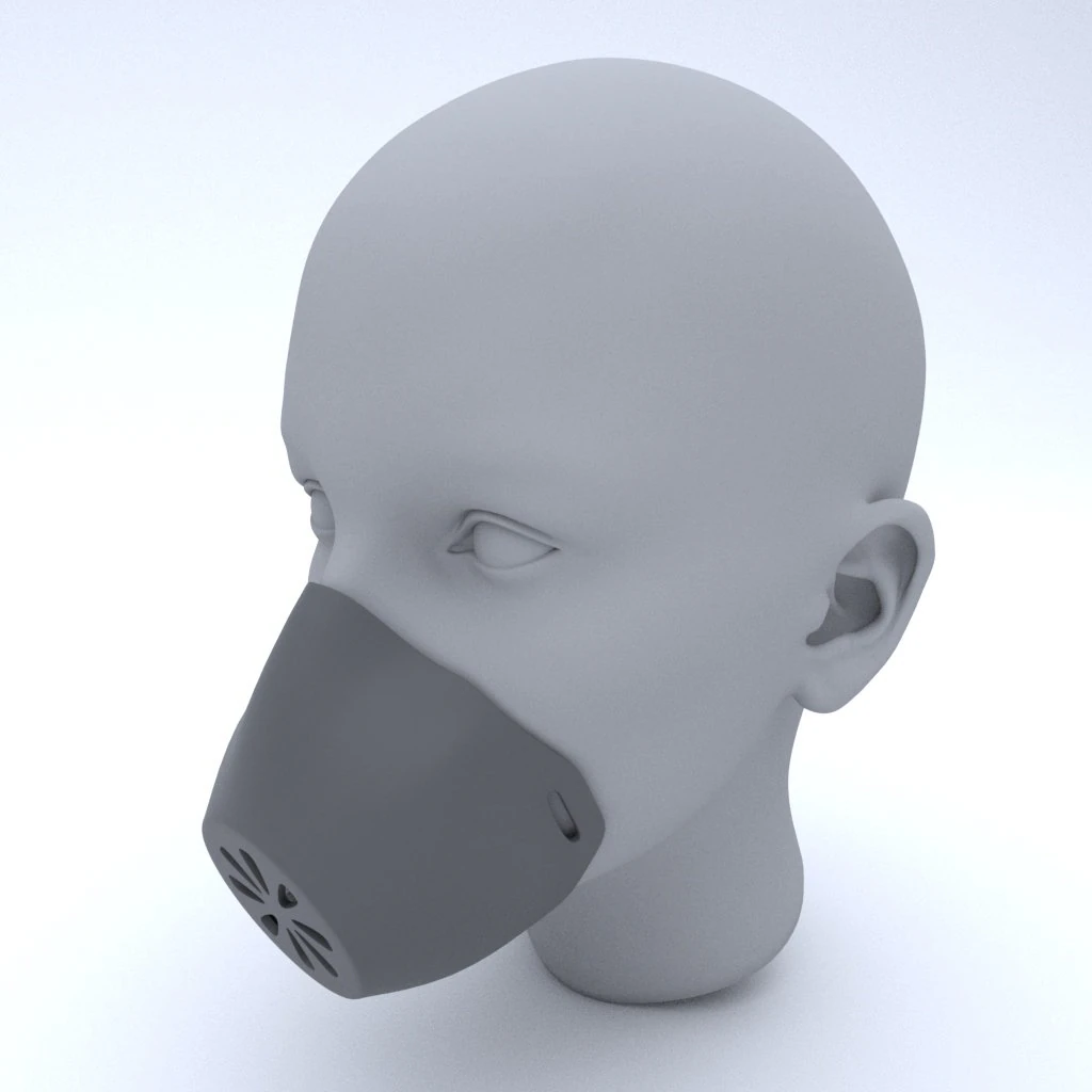 print respirator v1 3D Print Model .c4d .max .obj .3ds .fbx .stl .blend