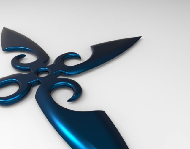 shuriken 3D Modell .c4d .max .obj .3ds .fbx .stl .blend