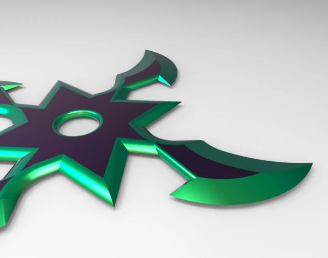 shuriken 3D Model .c4d .max .obj .3ds .fbx .stl .blend