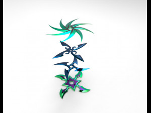 shurikens Model 3D