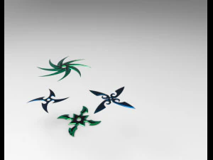shurikens 3D Model
