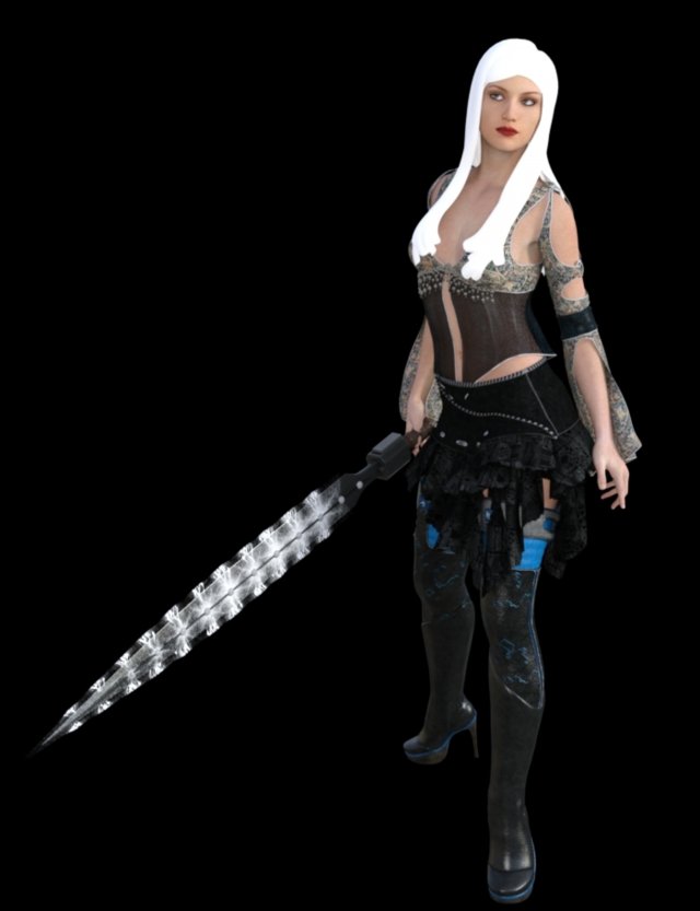 female persian fighter 3D 模型 .c4d .max .obj .3ds .fbx .stl .blend 