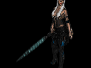 female persian fighter 3D 模型