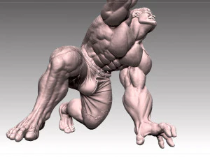 we have a hulk 3D Print Model