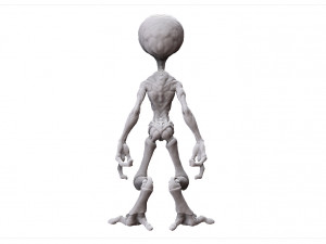grey alien - alien gris - extraterrestre - ufo 3D Print Model