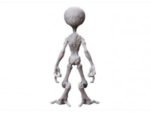 grey alien - alien gris - extraterrestre - ufo 3D Print Model