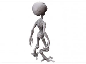 grey alien - alien gris - extraterrestre - ufo 3D Print Model