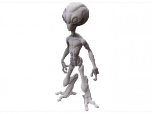 grey alien - alien gris - extraterrestre - ufo 3D Print Model