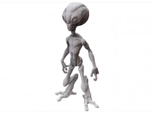 grey alien - alien gris - extraterrestre - ufo 3D Print Model
