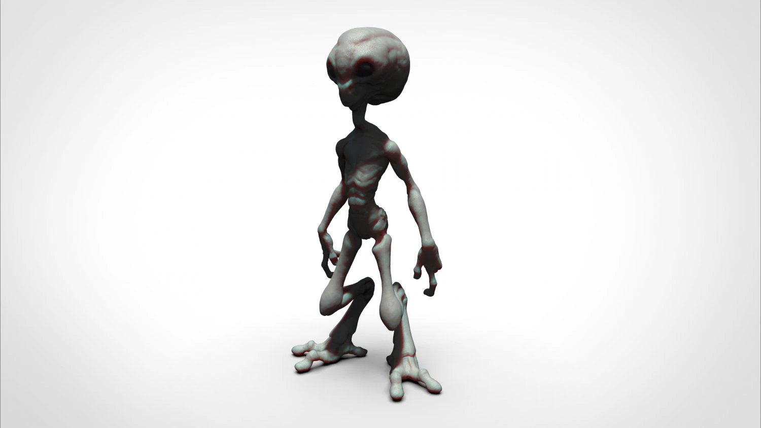 grey alien - alien gris - extraterrestre - ufo 3D Print Model .c4d .max .obj .3ds .fbx .stl .blend