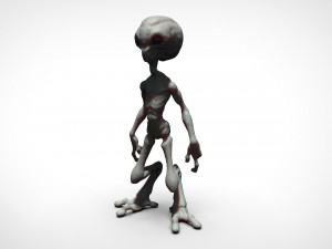 grey alien - alien gris - extraterrestre - ufo 3D Print Model