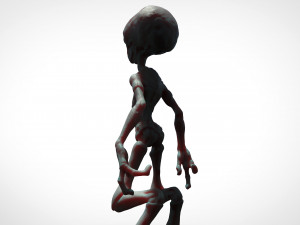 grey alien - alien gris - extraterrestre - ufo 3D Print Model