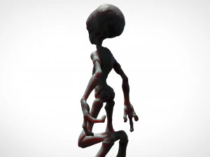 grey alien - alien gris - extraterrestre - ufo 3D Print Model