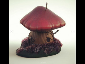 casita hongo - mushroom house Model do druku 3D