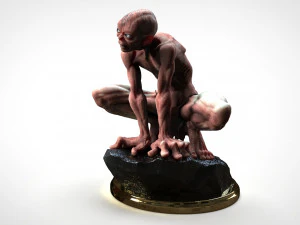 gollum - o hobbit - o senhor dos an&eacute;is Modelo de Impressão 3D