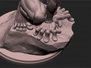 골룸 - 호빗 - 반지의 제왕 3D 프린트 모델