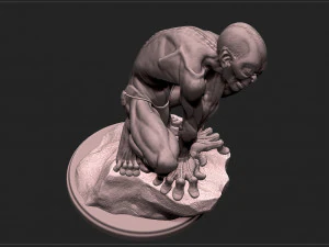 골룸 - 호빗 - 반지의 제왕 3D 프린트 모델