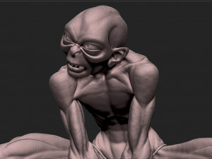 gollum - the hobbit - the lord of the rings 3Dプリントモデル