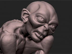 골룸 - 호빗 - 반지의 제왕 3D 프린트 모델