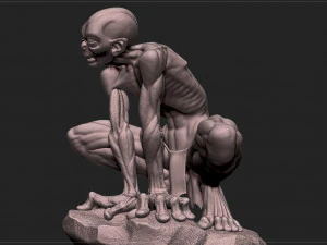 골룸 - 호빗 - 반지의 제왕 3D 프린트 모델